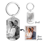 Load image into Gallery viewer, Drive safe handsome photo keychain, Father&#39;s Day Gift
