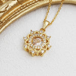 Load image into Gallery viewer, Unique Design, &quot;Beating Heart&quot; Diamond Necklace, Charming!
