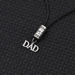 Load image into Gallery viewer, DAD Charm Necklace With Small Custom Beads
