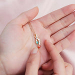 Load image into Gallery viewer, Personalized Couple Name Birthstone Necklace
