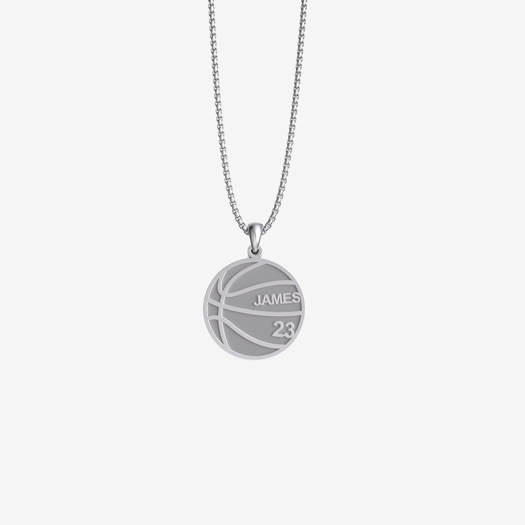 “Believe In Yourself” Inspirational Basketball Necklace