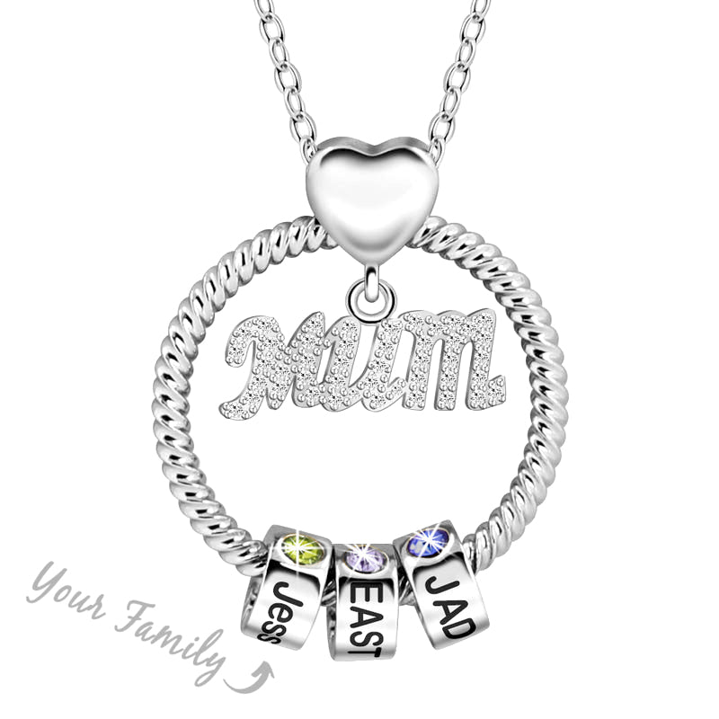 Creative DAD Round Celtic Necklace, Father's Day Gift!