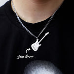 Load image into Gallery viewer, Custom Unique Bass Guitar Name Necklace
