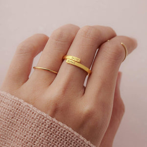 Personalized Couple Name Ring• Two Names Ring• Wedding Gift• Anniversary Gift