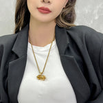 Load image into Gallery viewer, &quot;You Be Fearless Be Strong&quot;, Custom Name Dumbbell Necklace
