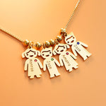 Load image into Gallery viewer, Custom Lovely Baby Birthstone Name Charms Necklace For Mother
