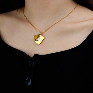 Custom Love Envelope Necklace With Your Precious Photo