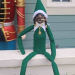 Load image into Gallery viewer, Christmas Gift Snoop On A Stoop Christmas Elf Doll
