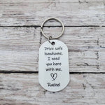 Load image into Gallery viewer, Drive safe handsome photo keychain, Father&#39;s Day Gift
