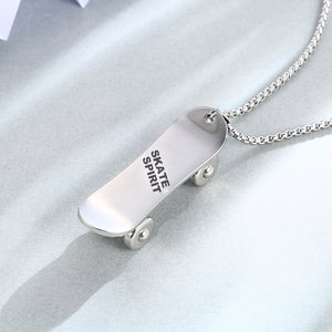 Unique Gift, Personalized Fashion Skateboard Necklace