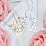 Load image into Gallery viewer, Mother&#39;s Day Gift! Custom Family Flower Charm Necklace
