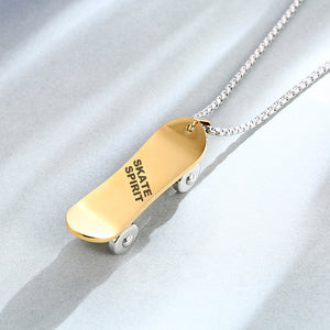 Unique Gift, Personalized Fashion Skateboard Necklace