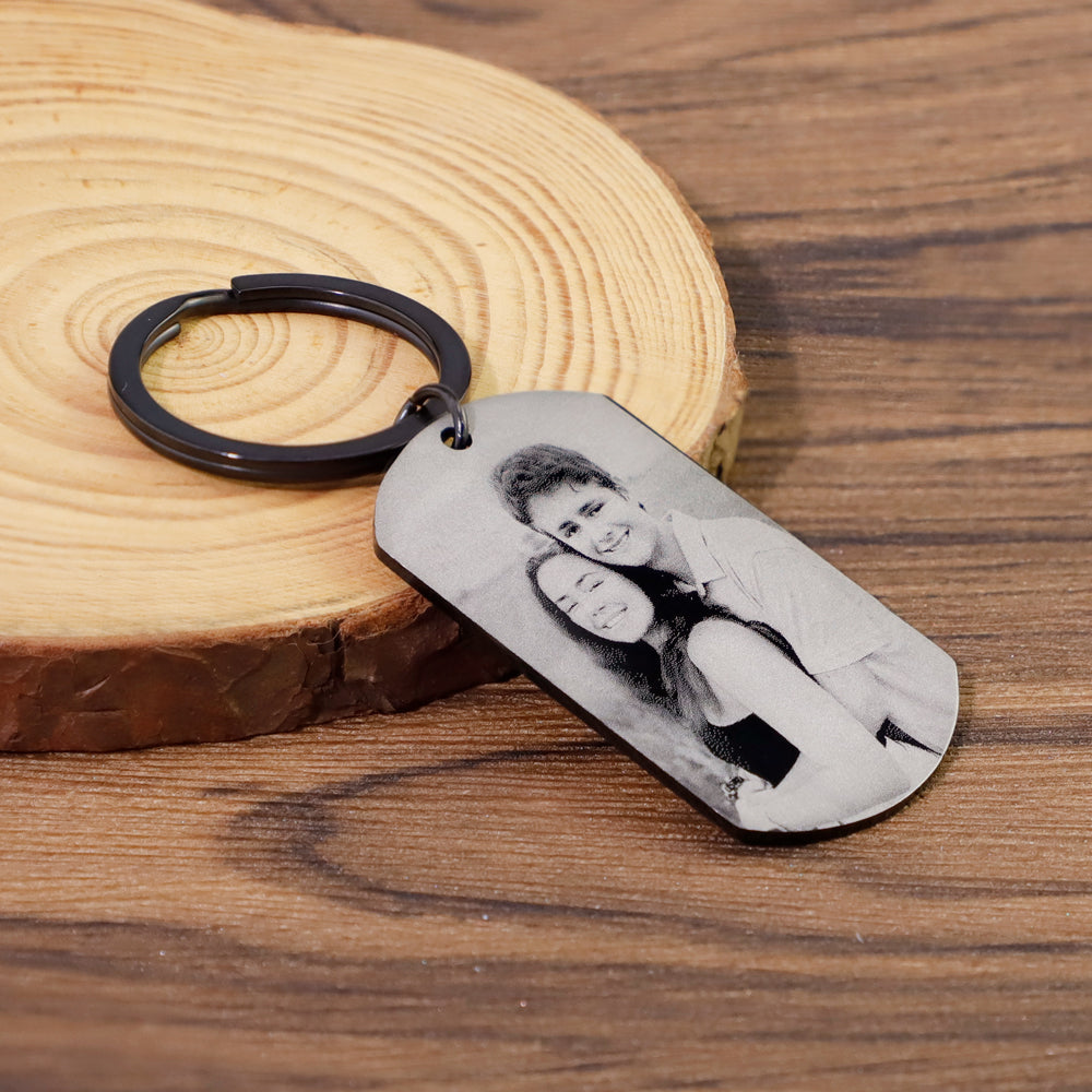 Drive safe handsome photo keychain, Father's Day Gift