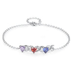 Load image into Gallery viewer, Family Custom Bracelet Heart Personalized
