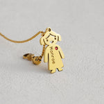 Load image into Gallery viewer, Custom Lovely Baby Birthstone Name Charms Necklace For Mother
