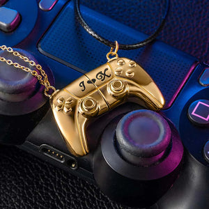 Personalized Magnetic Gamer Matching Necklace Set