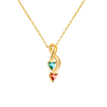 Load image into Gallery viewer, Personalized Couple Name Birthstone Necklace

