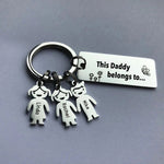 Load image into Gallery viewer, Father&#39;s day gift! Personalized Family Name Keychain
