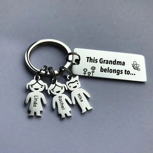 Father's day gift! Personalized Family Name Keychain