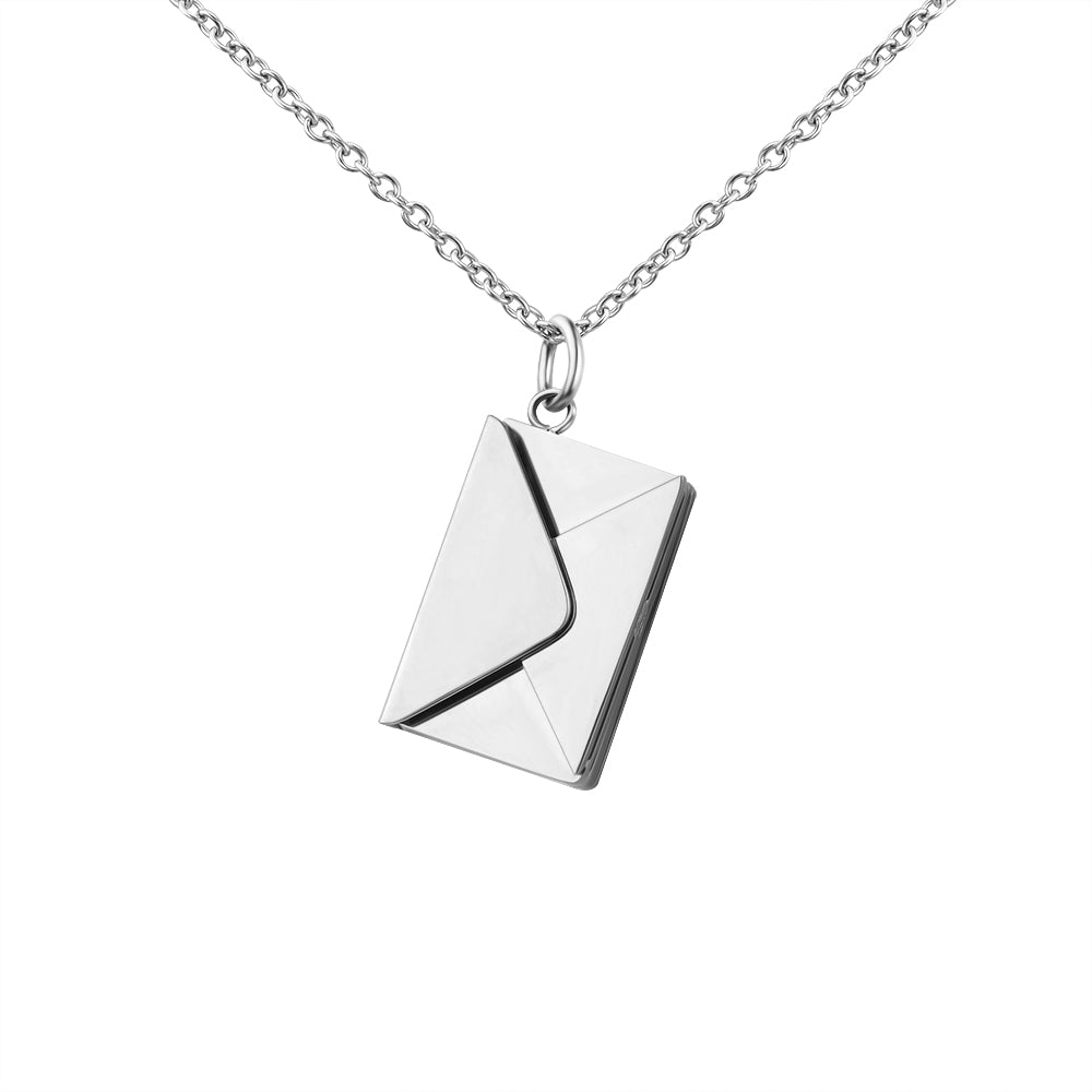 Custom Love Envelope Necklace With Your Precious Photo