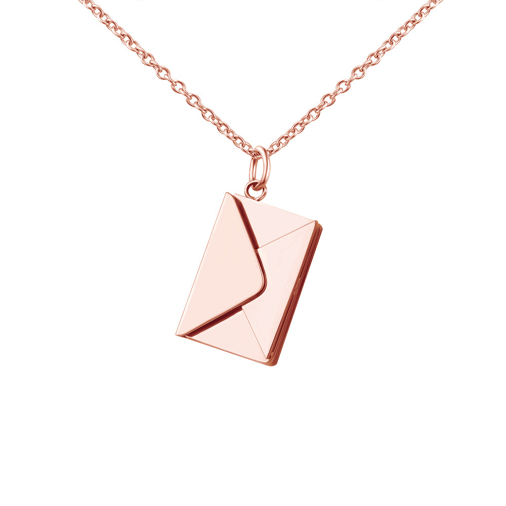 Custom Love Envelope Necklace With Your Precious Photo