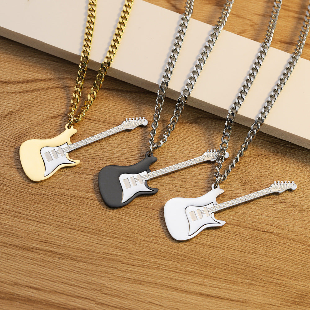 Custom Unique Bass Guitar Name Necklace