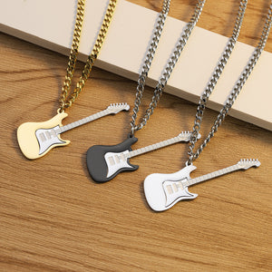 Custom Unique Bass Guitar Name Necklace