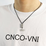 Load image into Gallery viewer, DAD Charm Necklace With Small Custom Beads
