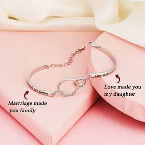 Infinite Love Bracelet For Daughter, Granddaughter