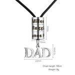Load image into Gallery viewer, DAD Charm Necklace With Small Custom Beads

