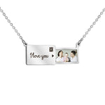 Load image into Gallery viewer, Custom Precious Memory Photo Stamp Necklace

