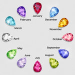 Load image into Gallery viewer, Custom Couple Name Birthstone Heart Necklace
